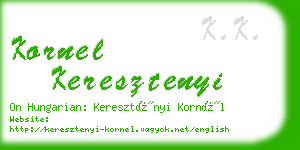 kornel keresztenyi business card